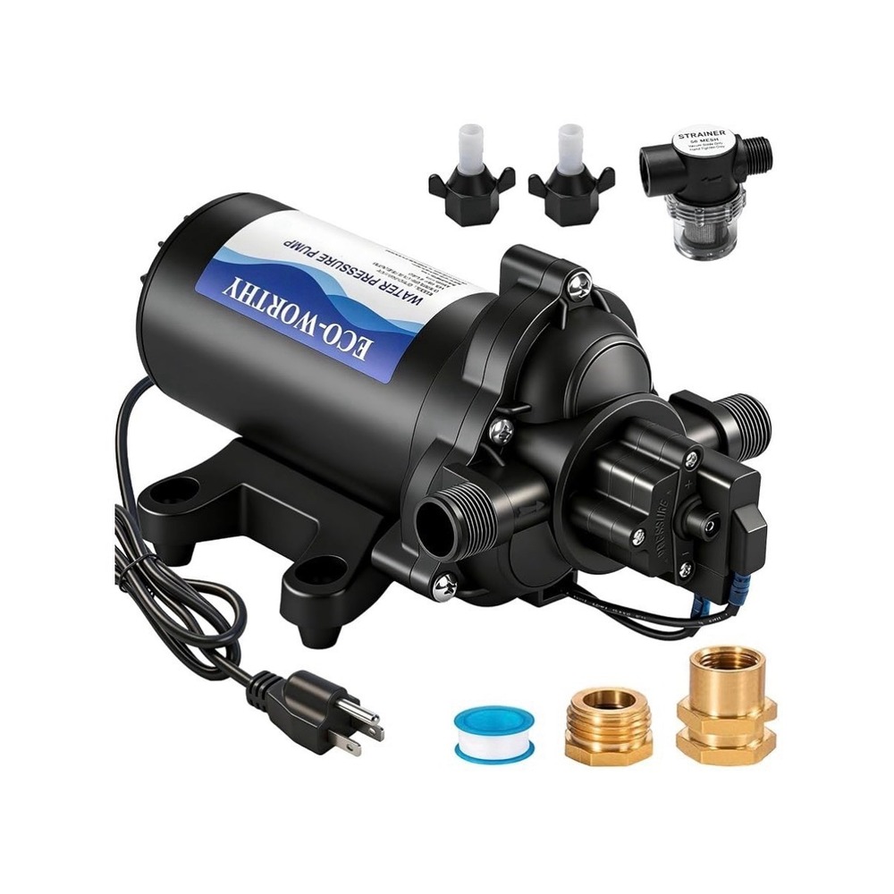ECO-WORTHY 33-Series Industrial Water Pressure Pump 110V AC 4.0GPM 50PSI RV Fres